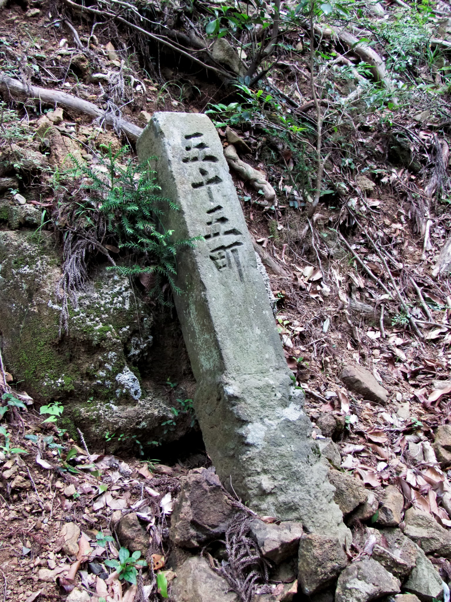 三十三町 角柱町石（宇治岳道）